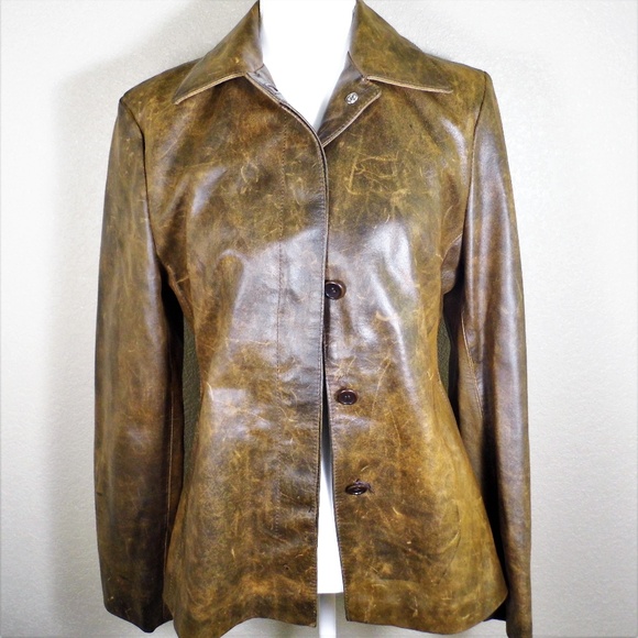 Leonardo Jackets & Blazers - *Fall* Women's Leonardo Distressed Leather Jacket